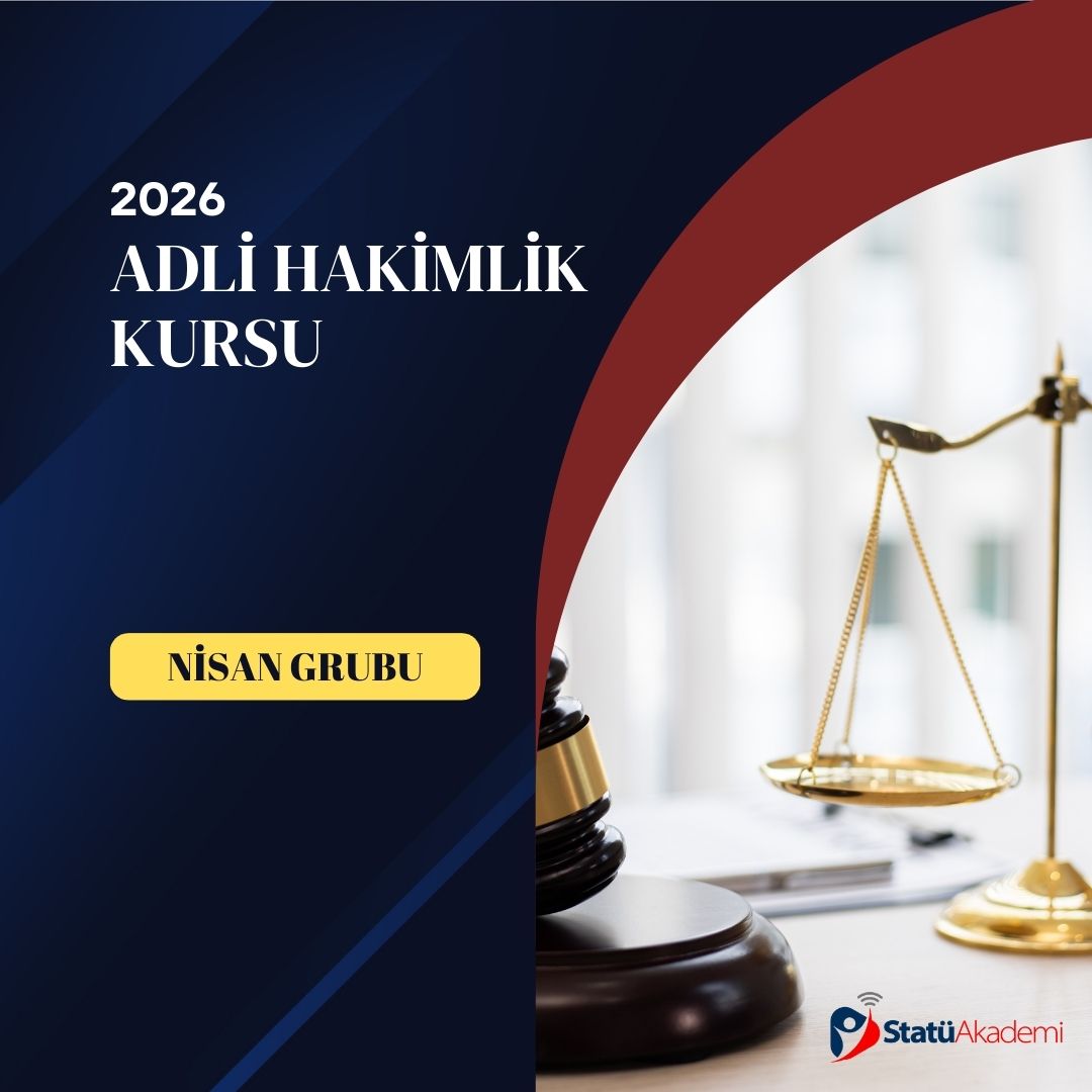 2026 Adli Hakimlik (Nisan Grubu)
