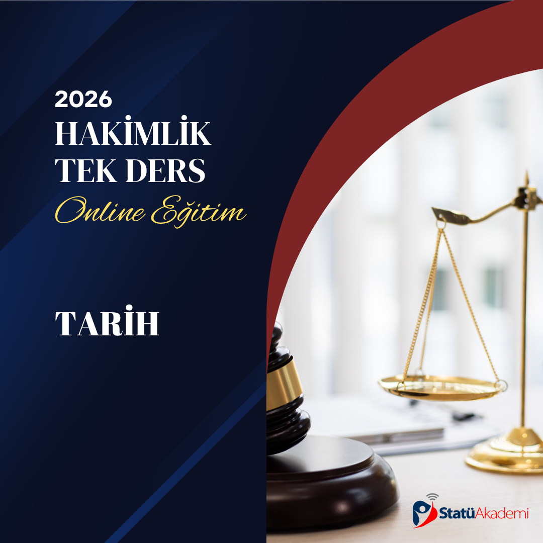 Tarih (Hakimlik Tek Ders)