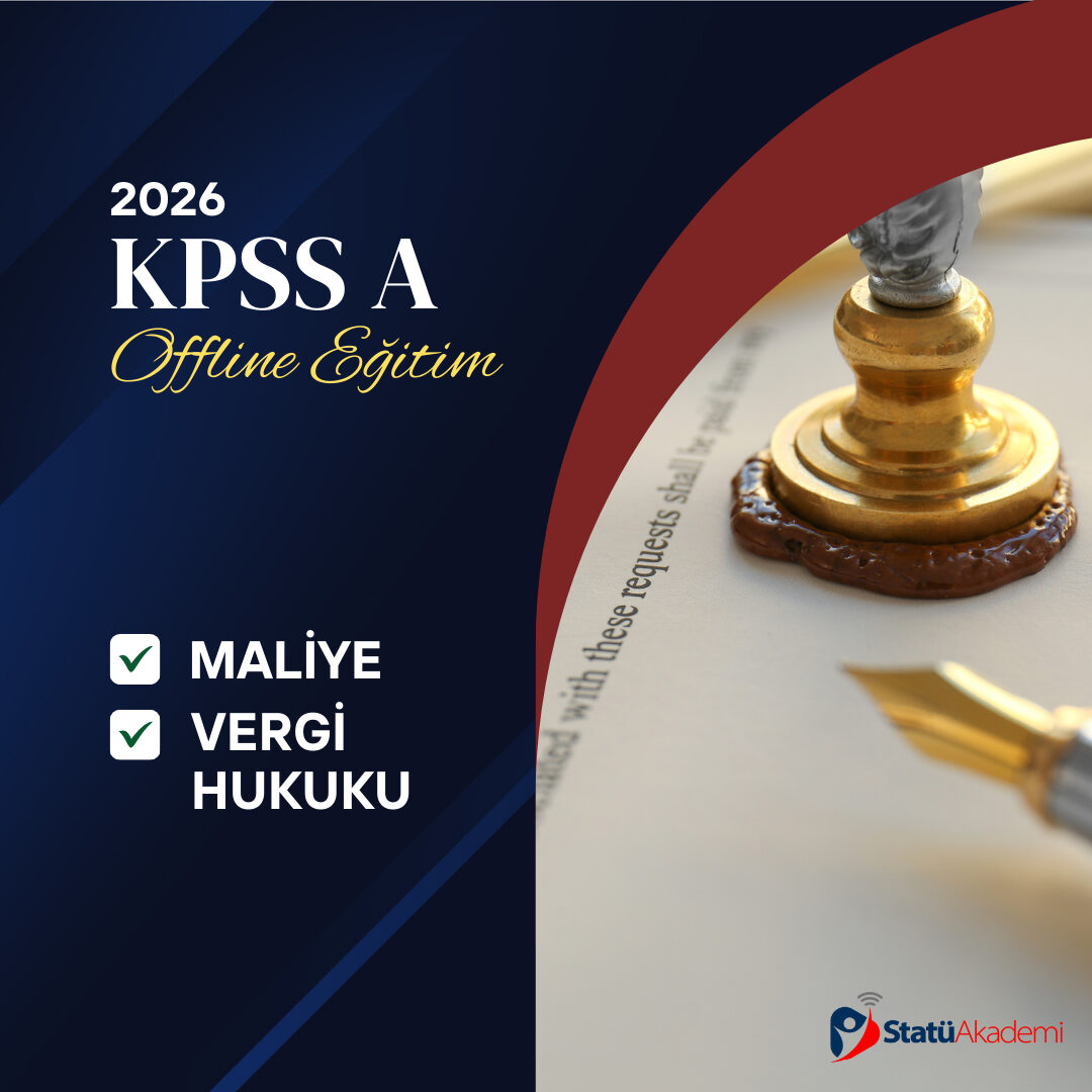 MALİYE VE VERGİ HUKUKU (2026 KPSS A)